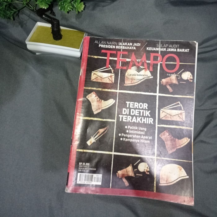 Majalah Tempo Teror di Detik Terakhir. Juli 2014