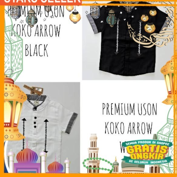 LANGSUNG KIRIM.. U63 - BAJU KEMEJA KOKO ANAK IMPORT PREMIUM USON KOKO ARROW  (IMPORT) se/ Pink Dusty