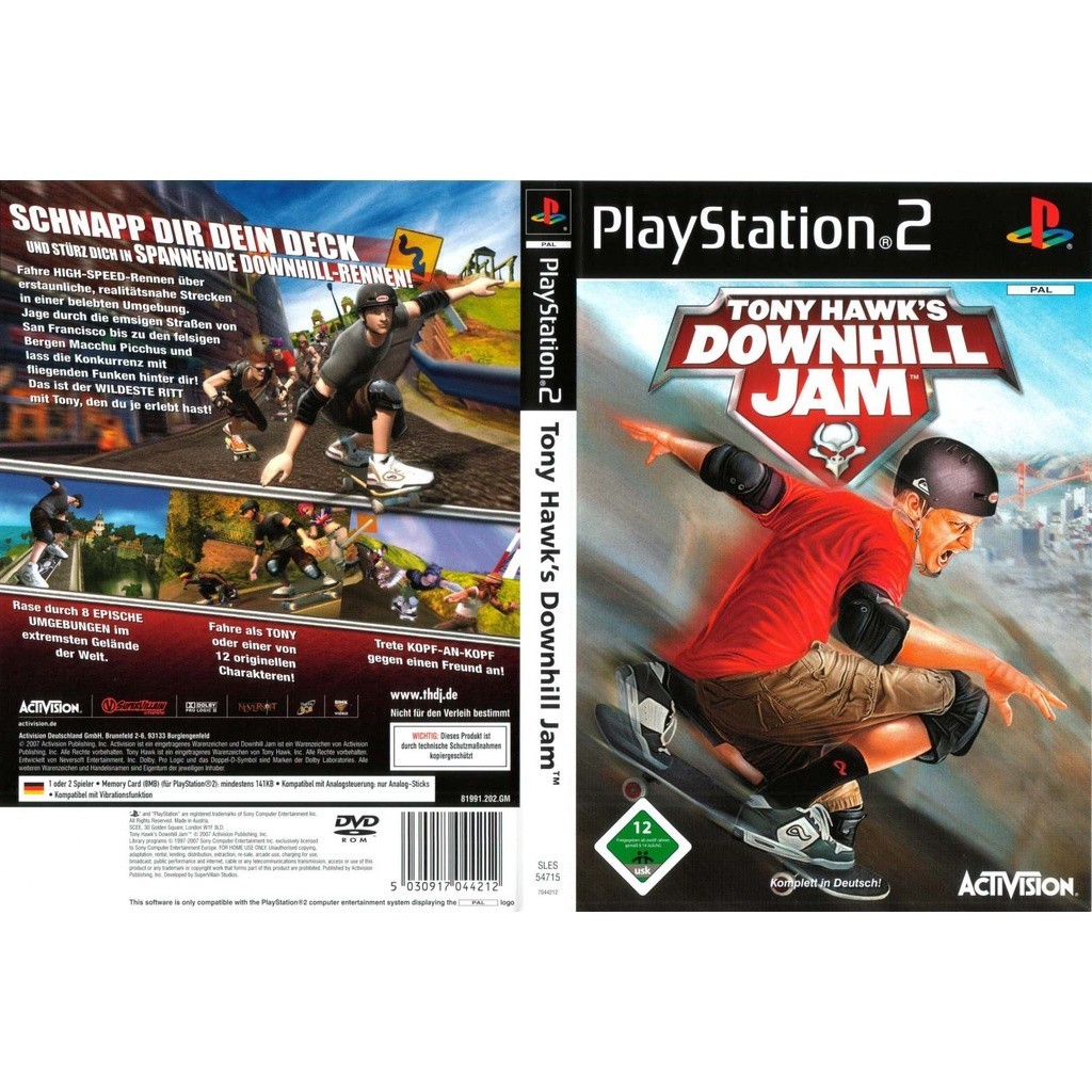 Tony Hawk's Downhill Jam  | Koleksi Game Balap Seru Freestyle Game PS2 untuk Android, PC, Laptop - G