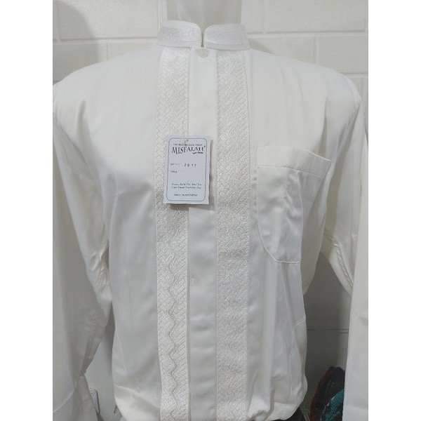 promosi toko Baju Koko Busana Muslim Pria Misfalah Exclusive Warna Broken White