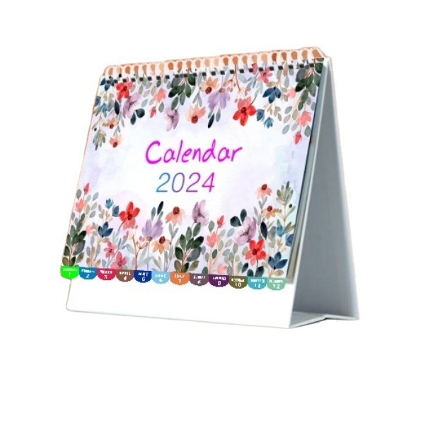 

Kalender Meja 2024 - JAN-DEC Kalender Desktop Flip Berdiri 2024 6 8 Inci X 6 3 Inci Halaman Memo Liburan Dapat Disesuaikan