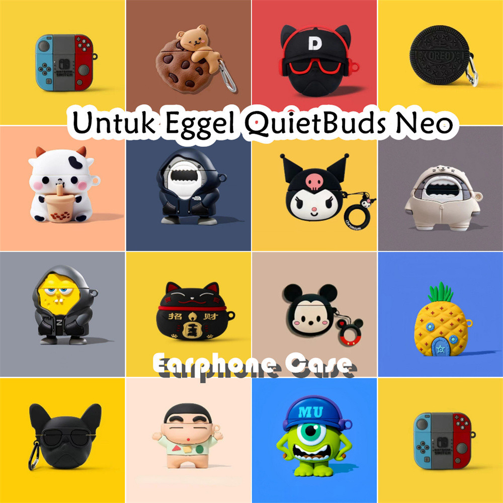 Yoshida Untuk Eggel QuietBuds Neo Case Trendi Kartun Kulomi Soft Silicone Kasus Telpon telinga Earph
