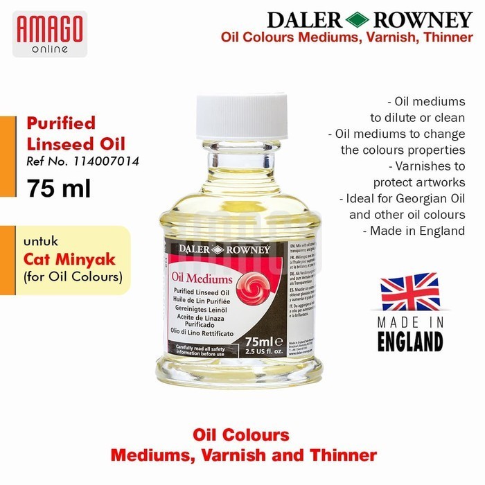 

MEDIUM DALER-ROWNEY - PURIFIED LINSEED OIL 75 ml - 114007014