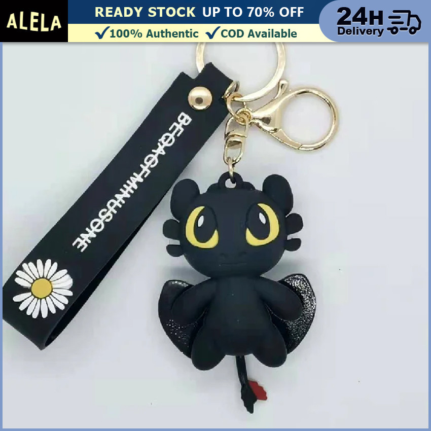 Gantungan Kunci Black & White Dragon How To Train Your Dragon Keychain