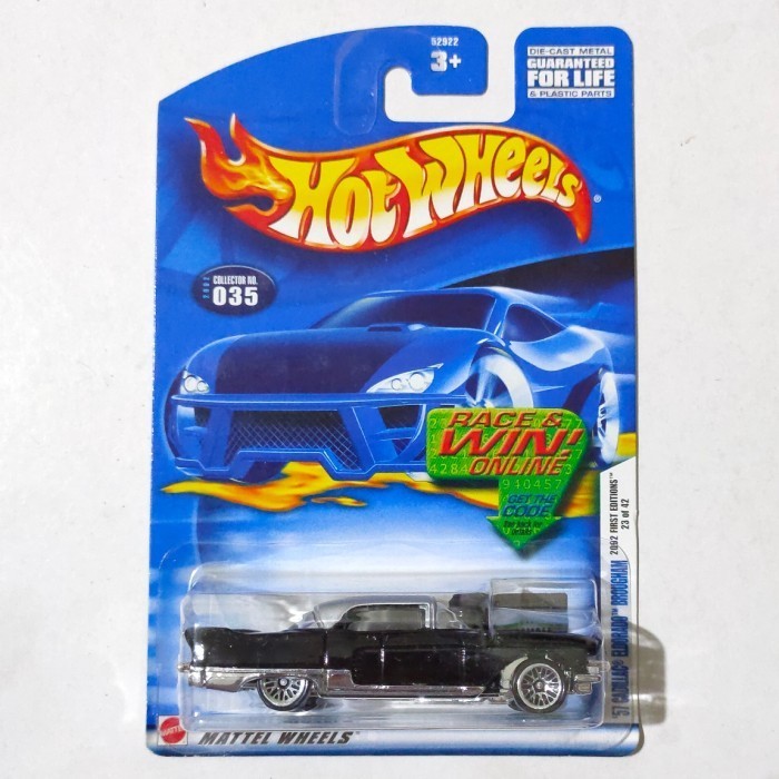 HW Hot Wheels 57 Cadillac Eldorado Brougham hitam -DD24
