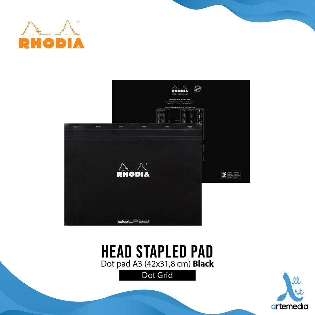 

Rhodia Head Stapled Pad A3 Plus N38 Notepad Buku Catatan