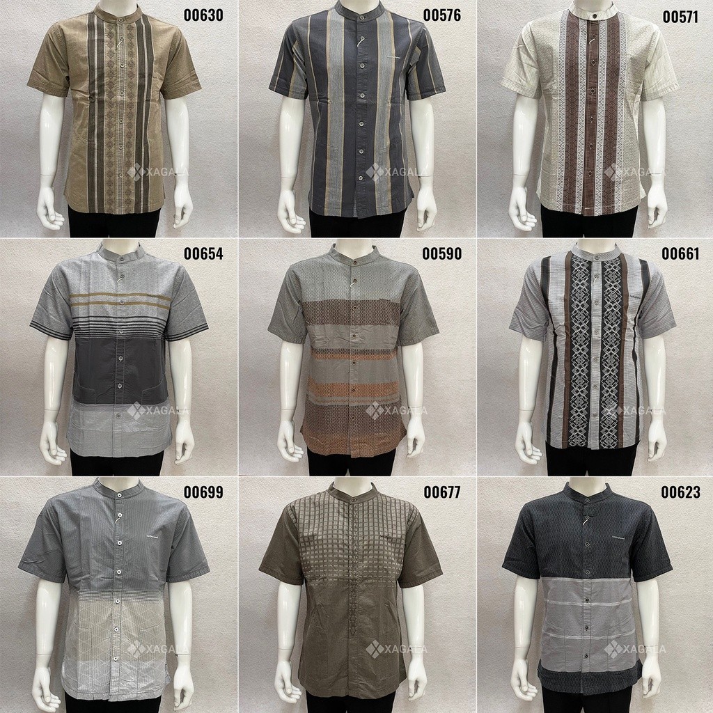 KEMEJA KOKO PRIA LENGAN PENDEK CARDINAL EAHAR 18