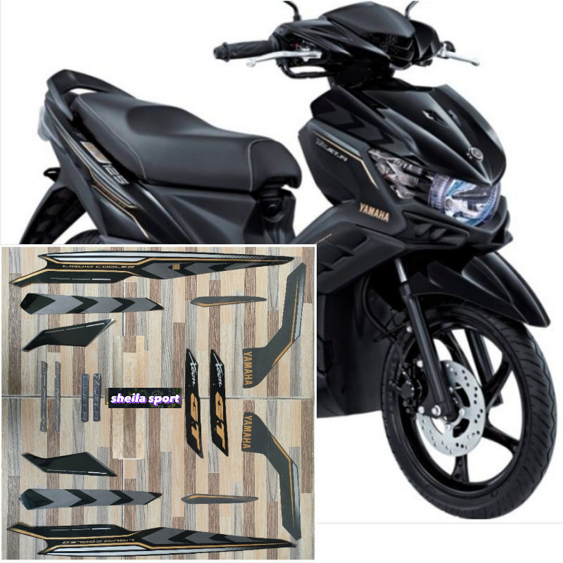 Striping xeon Stiker Yamaha Xeon GT hitam tahun 2015 2016 kualitas bagus