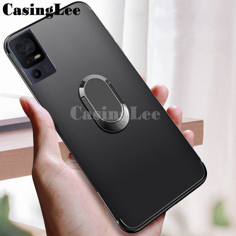 For Sharp Aquos V7 Plus Case Soft matte full Protector Shockproof Car Magnetic Holder Ring Phone Cov