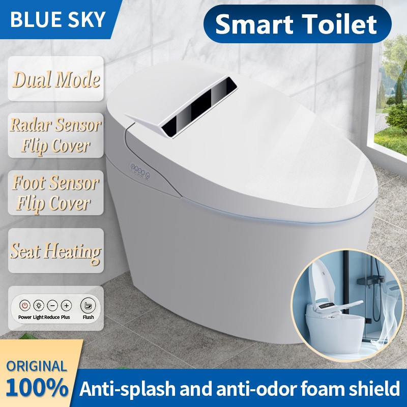 SPESIAL PROMO 70% BLUE SKY Automatic Smart Closet Toilet Kloset Duduk Europe Enchanting Toilet