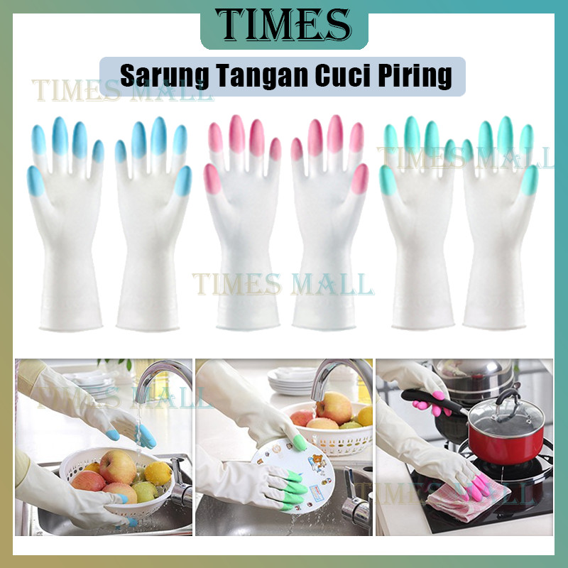 Sarung Tangan Cuci Piring/Sarung Tangan Panjang Cuci Piring/Sarung Tangan Cuci Piring Anti Air