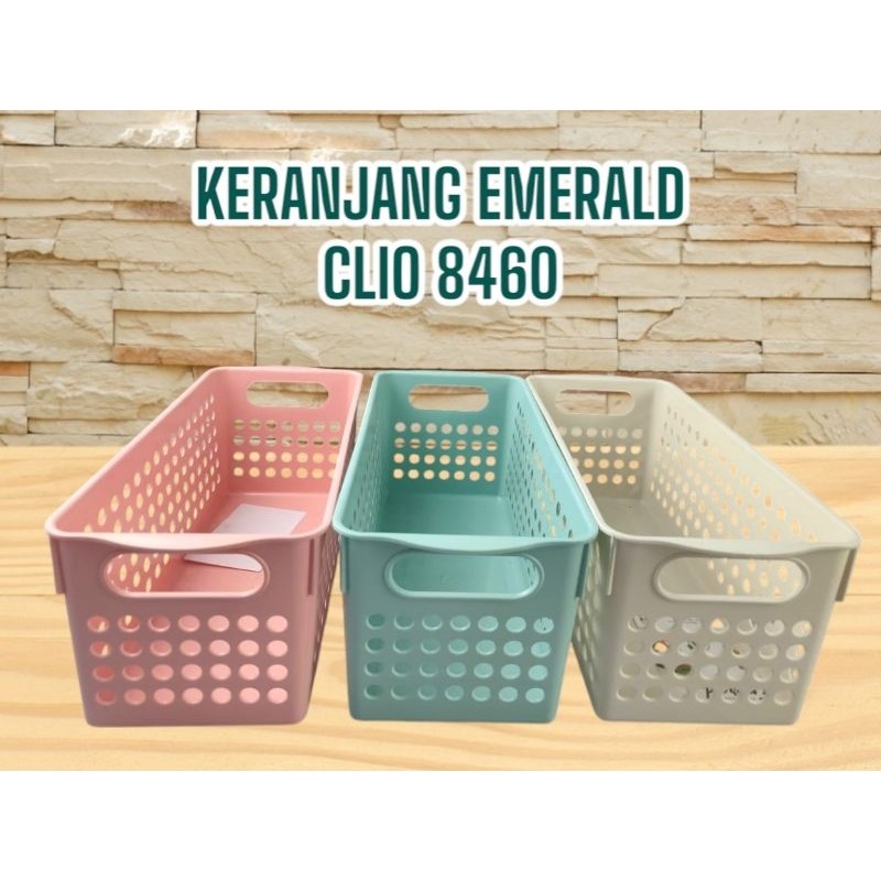 Keranjang Emerald CLIO 8460-Penyimpanan Serbaguna/Peralatan/Make-up/Skincare
