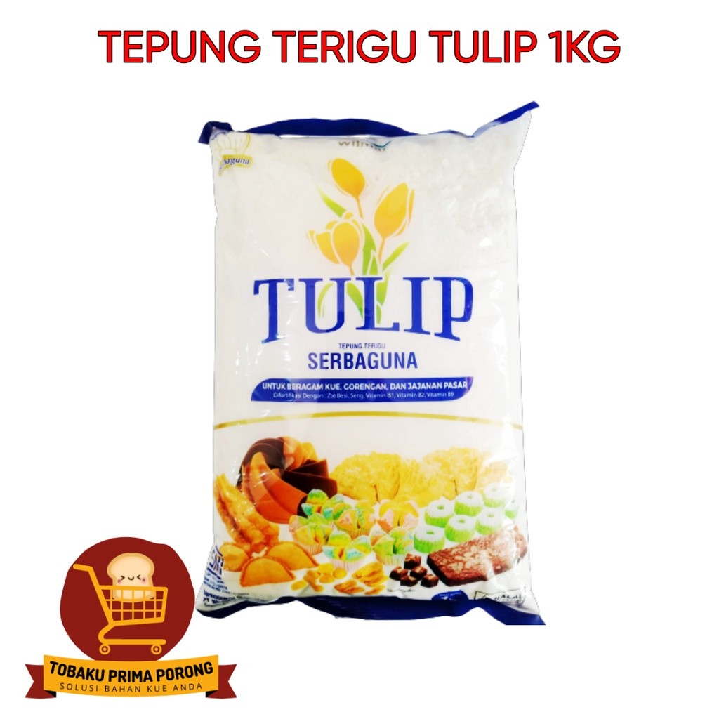 

TEPUNG TERIGU TULIP 1KG - tp terigu tulip serbaguna untuk cake