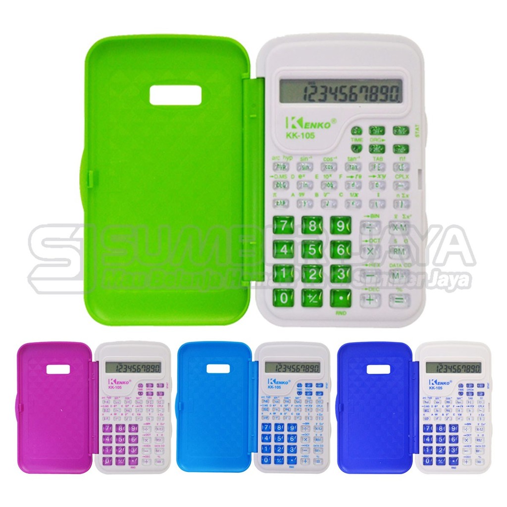

Kalkulator Ilmiah 10 Digit Best Seller Mirip Calculator Elektronik Scientific KK-105 WARNA