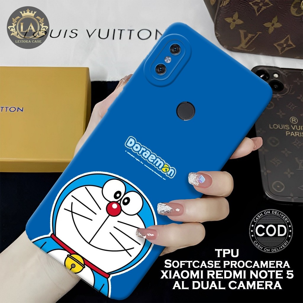 Case Xiaomi Redmi Note 5 Al Dual - Leviora Case - Fashion Case Doraemon - Softcase Redmi Note 5 Al D