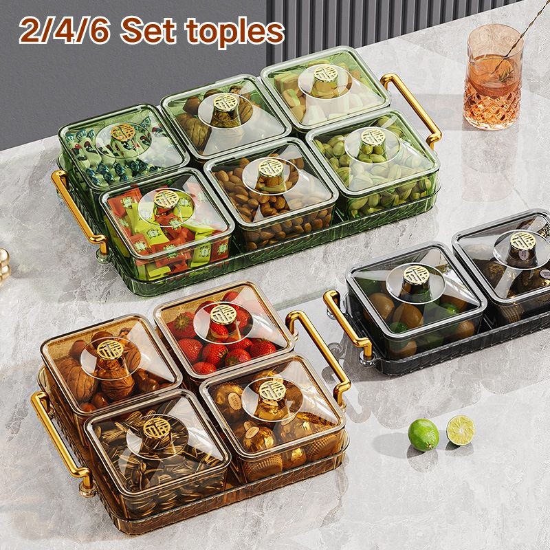 Toples Makanan Ringan / Toples Kue / Set Nampan Toples Lebaran / Set Nampan Toples Lebaran / Wadah