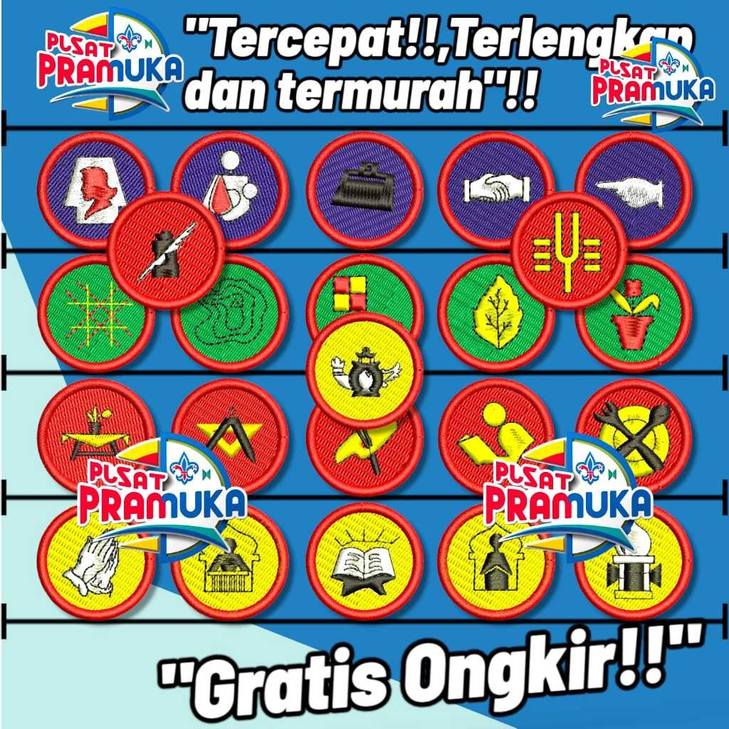 Bordir Logo bordir tkk pramuka penggalang purwa lengkap (bijian)