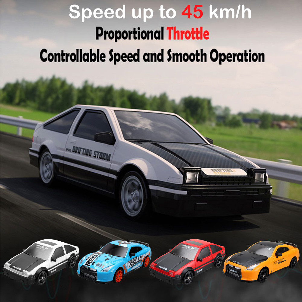 Mobil RC Drift 4WD 2,4GHz / Mobil Remot Drift racing mini skala 1:24 LED