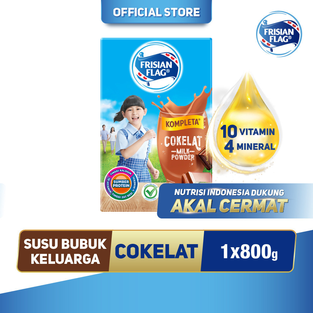 

Frisian Flag Susu Bubuk Keluarga Kompleta Cokelat 800g - 1 pcs