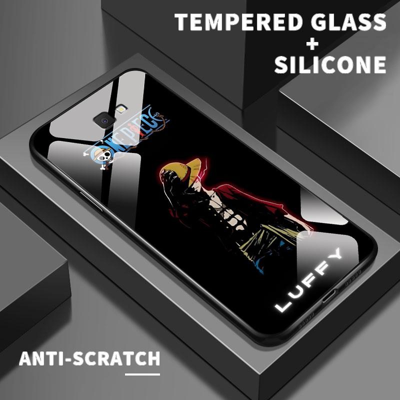 Case Hp For Samsung J7 Prime J4 Plus J6 Plus J7 2017 J7 Pro On7 2016 F02s F04 F12 F22 Kaca Glass Sil