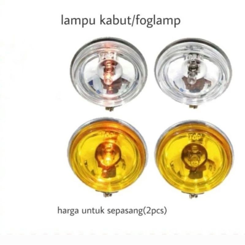 Lampu Tembak Kabut Bulat / Lampu Sorot BULAT / Foglamp BULAT Universal Motor SET
