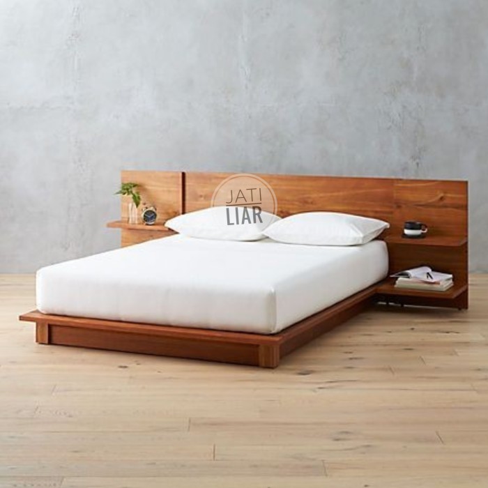 

GFJ dipan kayu jati mahogany set 160x200