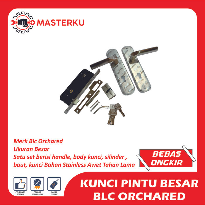 KUNCI PINTU BESAR SET BLC ORCHARED / KUNCI PINTU / HANDLE PINTU