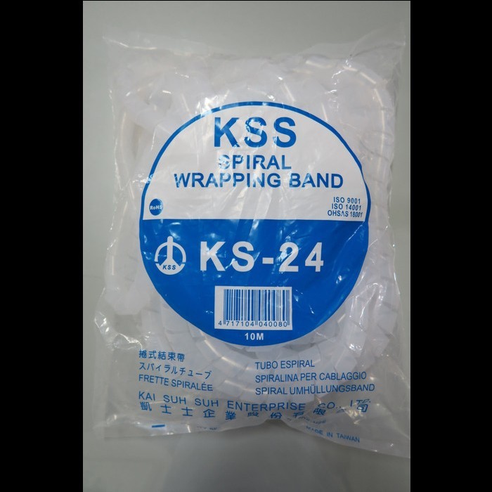 

Original KSS KS 24 Spiral Wrapping Band Bungkus Rapi Kabel Per Bungkus