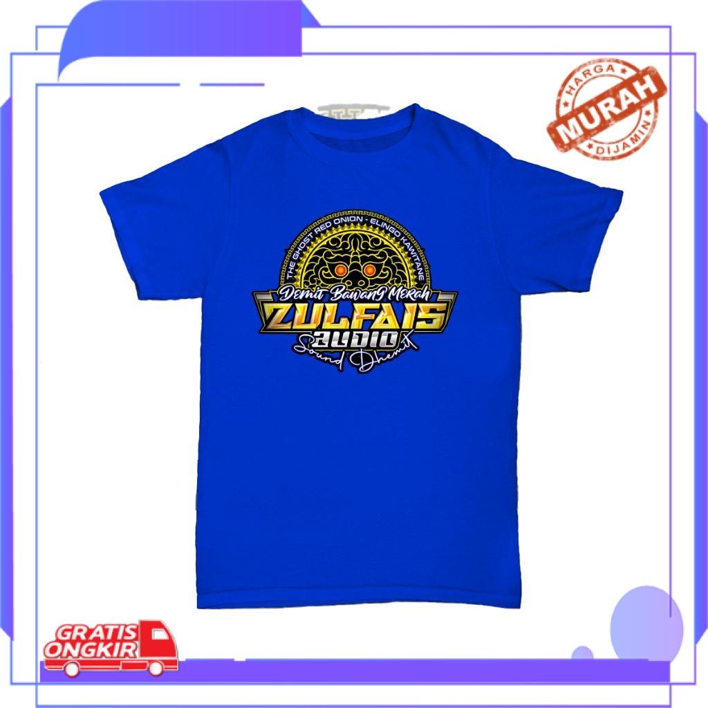 Kaos Anak Sound System Zulfais Audio Baju Premium Fashion Distro Katun Combed 30s Hitam Putih Biru M