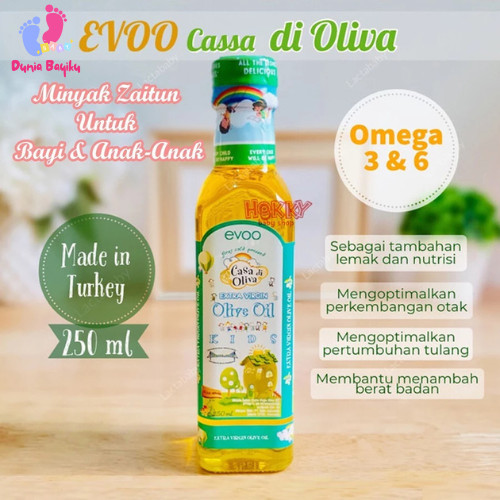 

Evoo Casa Di Oliva Extra Virgin Olive Oil Minyak Zaitun MPASI Bayi Minyak Sehat Anak 250 ml