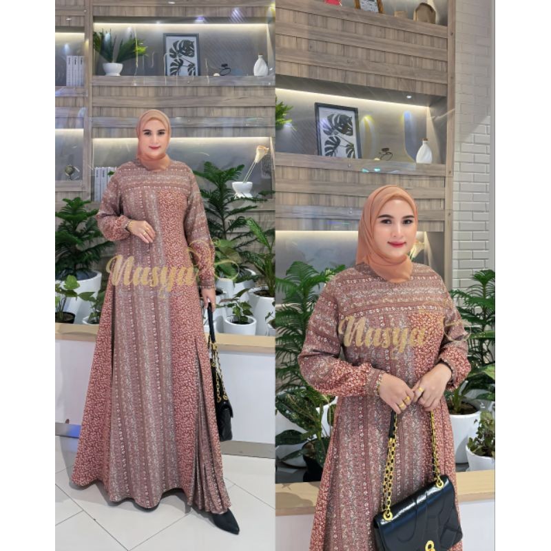 TZ DRESS BY NASYA FASHION /GAMIS TERBARU/GAMIS WANITA/GAMIS PESTA/GAMIS SIMPEL MEWAH ELEGAN/GAMIS KO