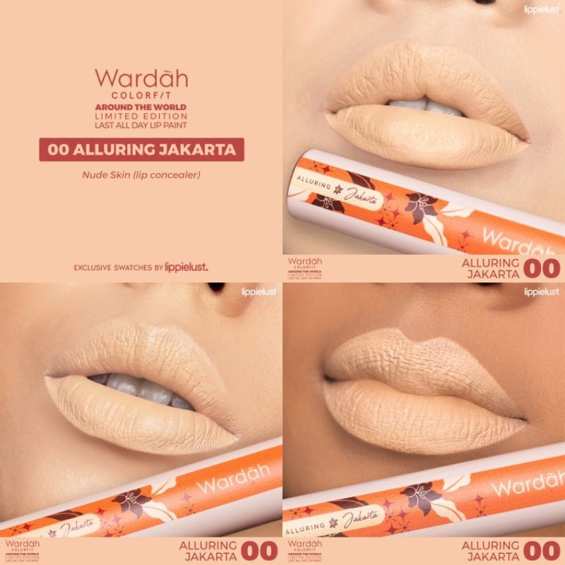 WARDAH Colorfit Last All Day Lip Paint 00. Alluring Jakarta