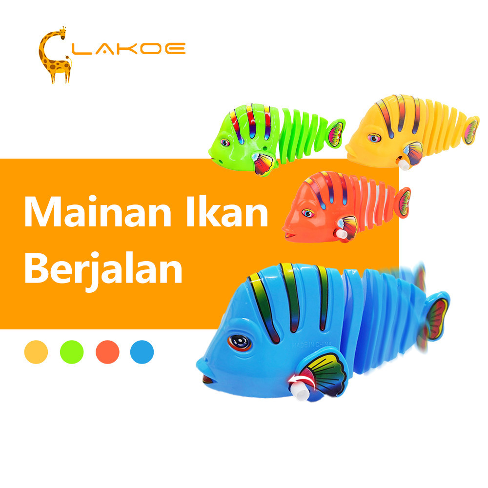 LAKOEOFFICIALMALL Mainan Anak Ikan Bergerak Goyang Mainan Edukasi Bayi
