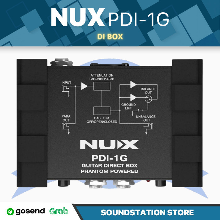 NUX PDI-1G Guitar & Bass DI BOX - Direct Box PDI 1G