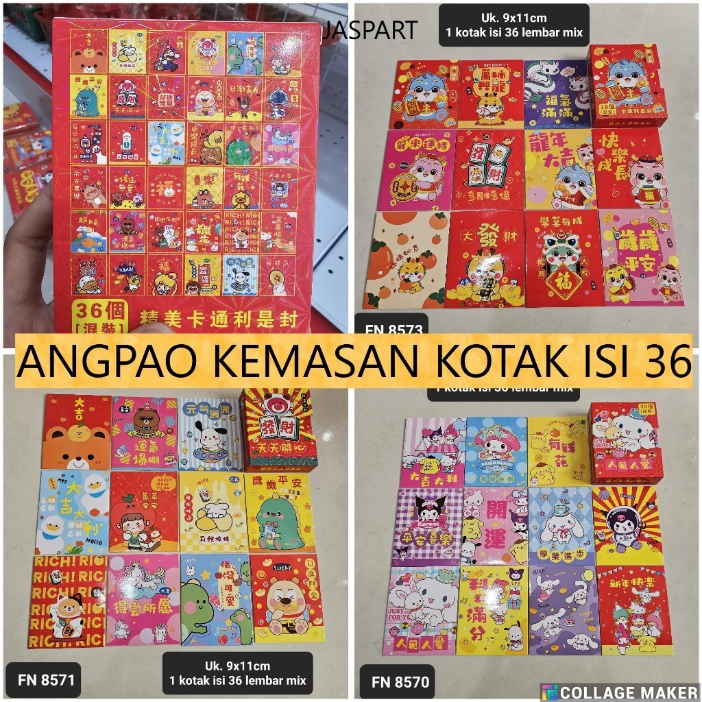 

DISKON..! ANGPAO IMLEK KOTAK ISI 36 ANGPAO IMLEK LUCU SHIO NAGA 2024 ANGPAO IMLEK MURAH READY STOCK viral.in