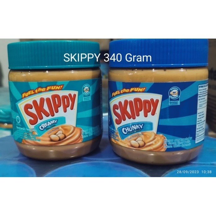 

(BARNIK) Skippy 340 gram Chunky/ Creamy Peanut Butter Selai Kacang Import 340 g - Chunky 340gr