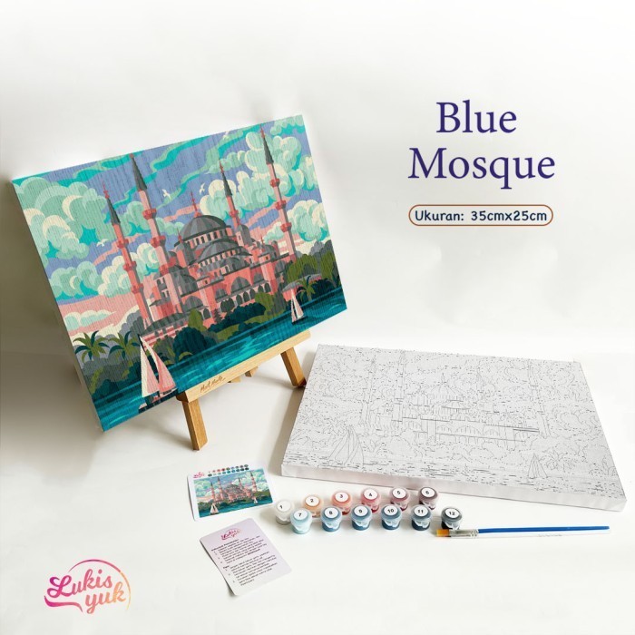 

Blue Mosque - Paint by Numbers - 35x25cm - by LukisYuk