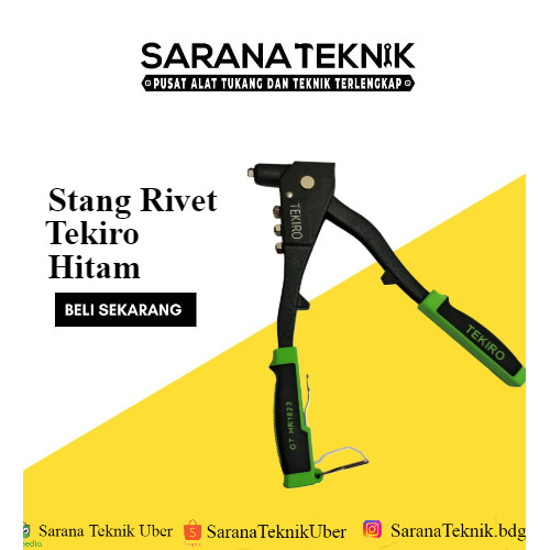 Tekiro Hand Riveter-1 - Tang Rivet Hitam / Stang Rivet Tekiro Hitam / Stang Rivet / Alat Paku Rivet 