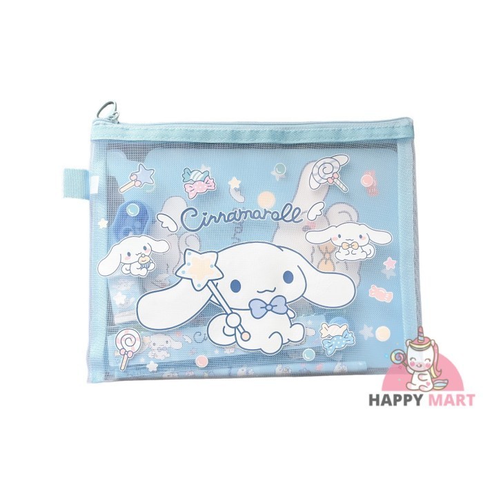 

PROMO!! -Kotak pensil jaring sanrio kuromi / melody / cinnamoroll - Cinnamoroll