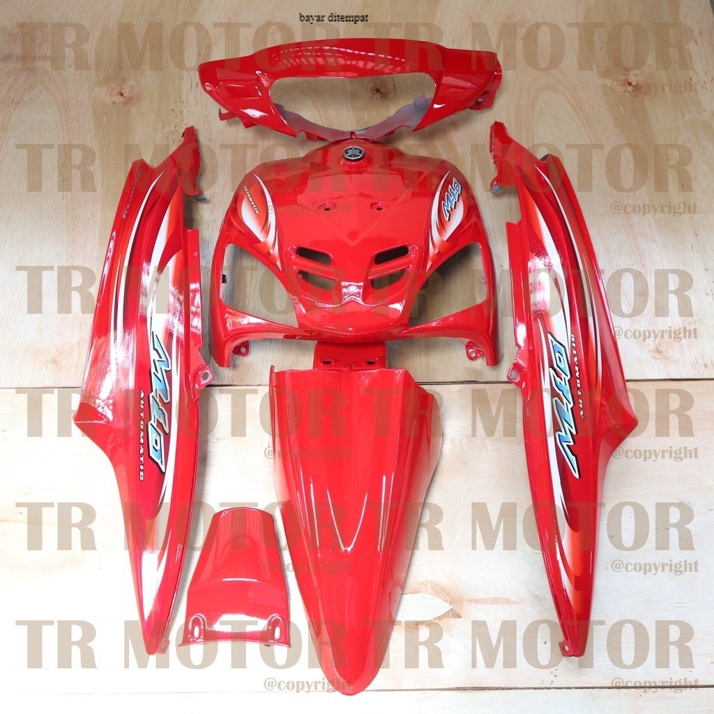 beli yuk Body Mio Sporty Full Set 2007 Merah Body Halus Mio Sporty Mio Lama