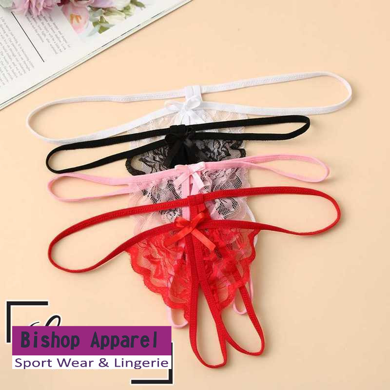 Celana Dalam Thong G String Open Croth Seksi Fit Crotchless Transparan