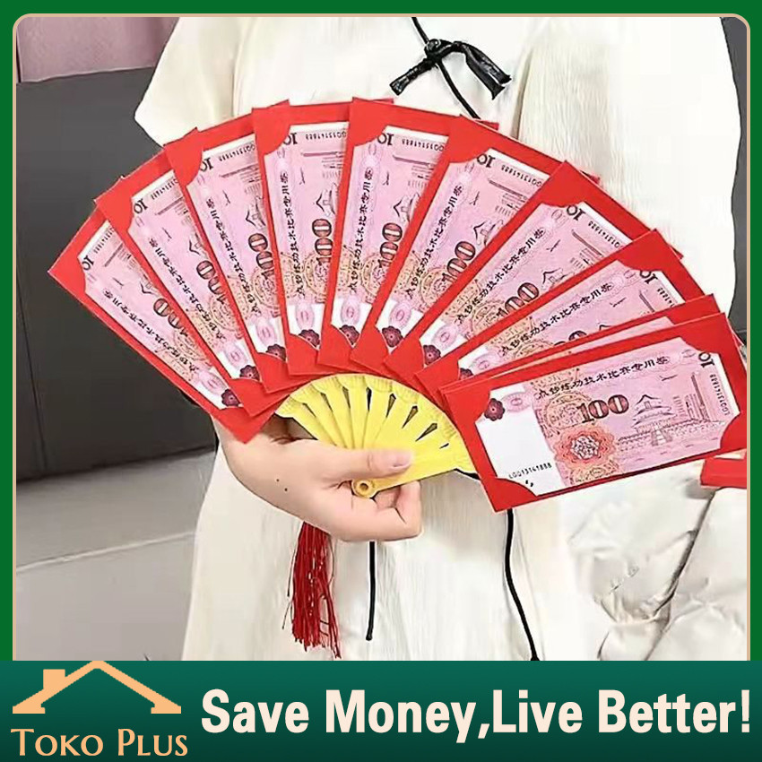 

angpao Angpau Merah Tahun Baru Cina Angpau Kipas Imlek Lipat 10 Slot / Angpao Imlek Bentuk Kipas Lipat Amplop Merah New Chinese New Year Untuk Dekorasi Pernikahan