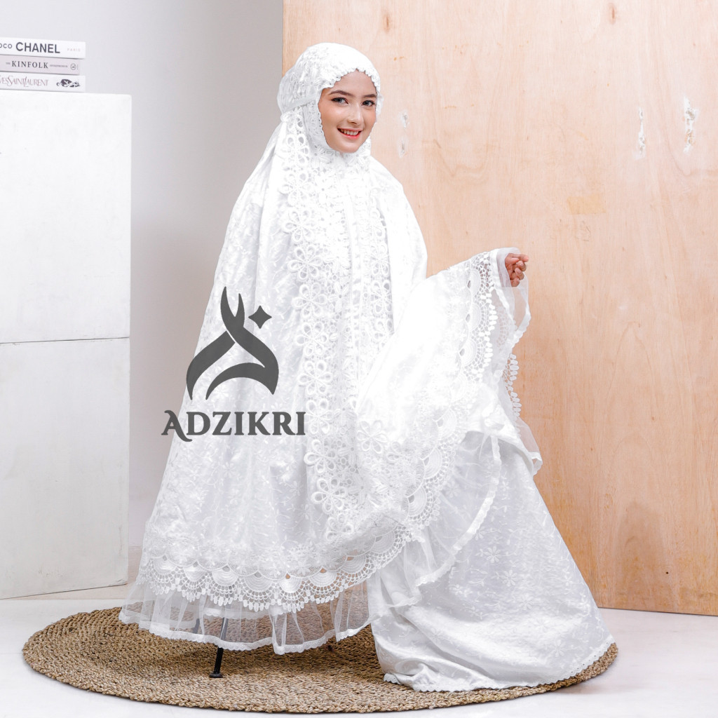 ADZIKRI - Mukena Dewasa Prada Sutera Paris Sherina
