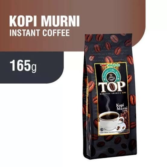 

Top Kopi Murni Kopi Bubuk 165gr Robusta Arabica