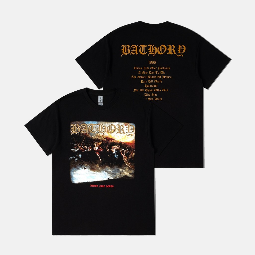 [HOT] Bathory - Blood Fire Death Tshirt