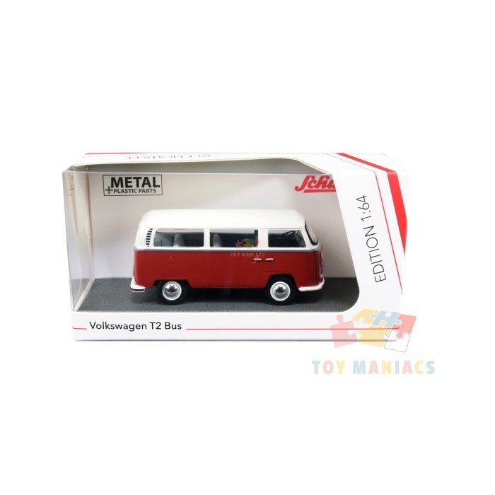 Schuco 452030300 VW T2 Bus Red/White Scale 1:64 Model Car CH27
