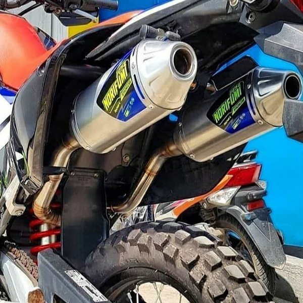 Barang KNALPOT RACING NORIFUMI ROCKET 4 DUAL SS ORIGINAL HONDA CRF250 RALLY ASLI CRF 250
