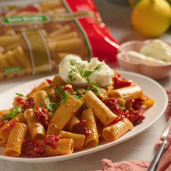 

San remo rigatoni pasta 500gr / san remo pasta rigatoni