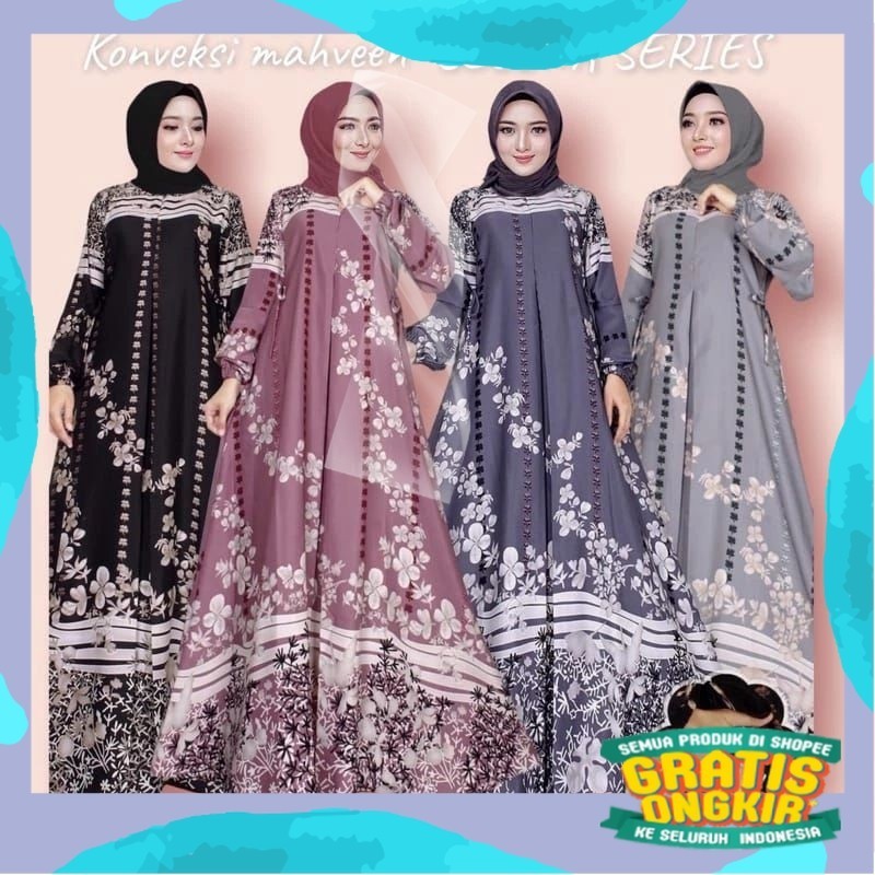 BEST SELLER GAMIS HYGET JUMBO MOTIF TERBARU TERLARIS/pink fanta