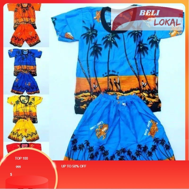 PROMO/ KAOS ANAK/ KAOS KARAKTER/ SETELAN ANAK PANTAI 1-7 TAHUN BAJU ANAK PANTAI SETELAN ANAK LAKI LA